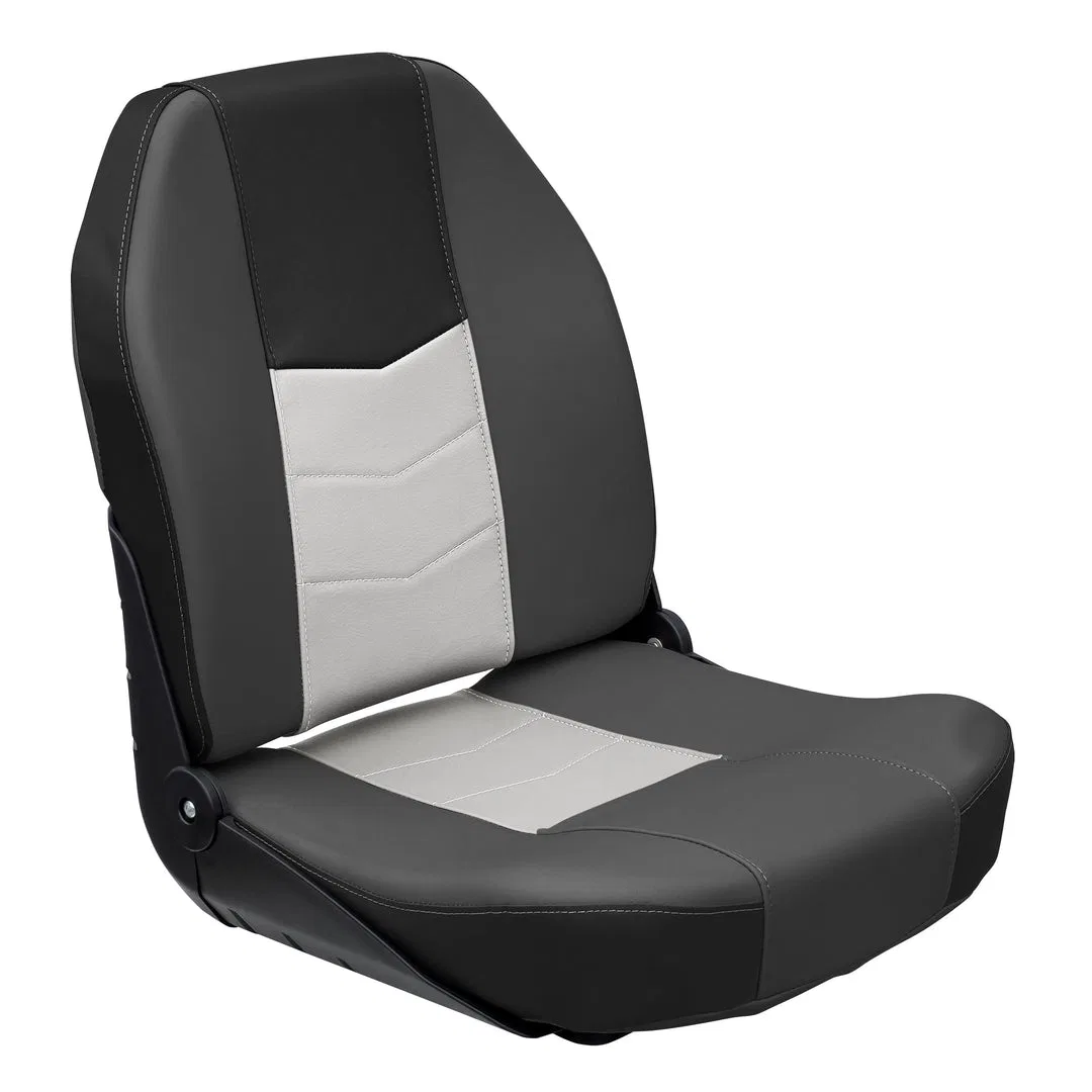 3340-1788 – WISE SEATING Boat Seat, Passenger Seat High Back Seat Type Non-Adjustable Foldable 22 Inch Height x 18-1/...